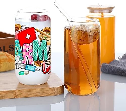 Miniatura 6 de Adhesivo de transferencia UV para enfermera, 5 hojas, impermeables, 3D, envolturas de tazas, calcomanías para tazas de vidrio de 16 onzas, frotar en