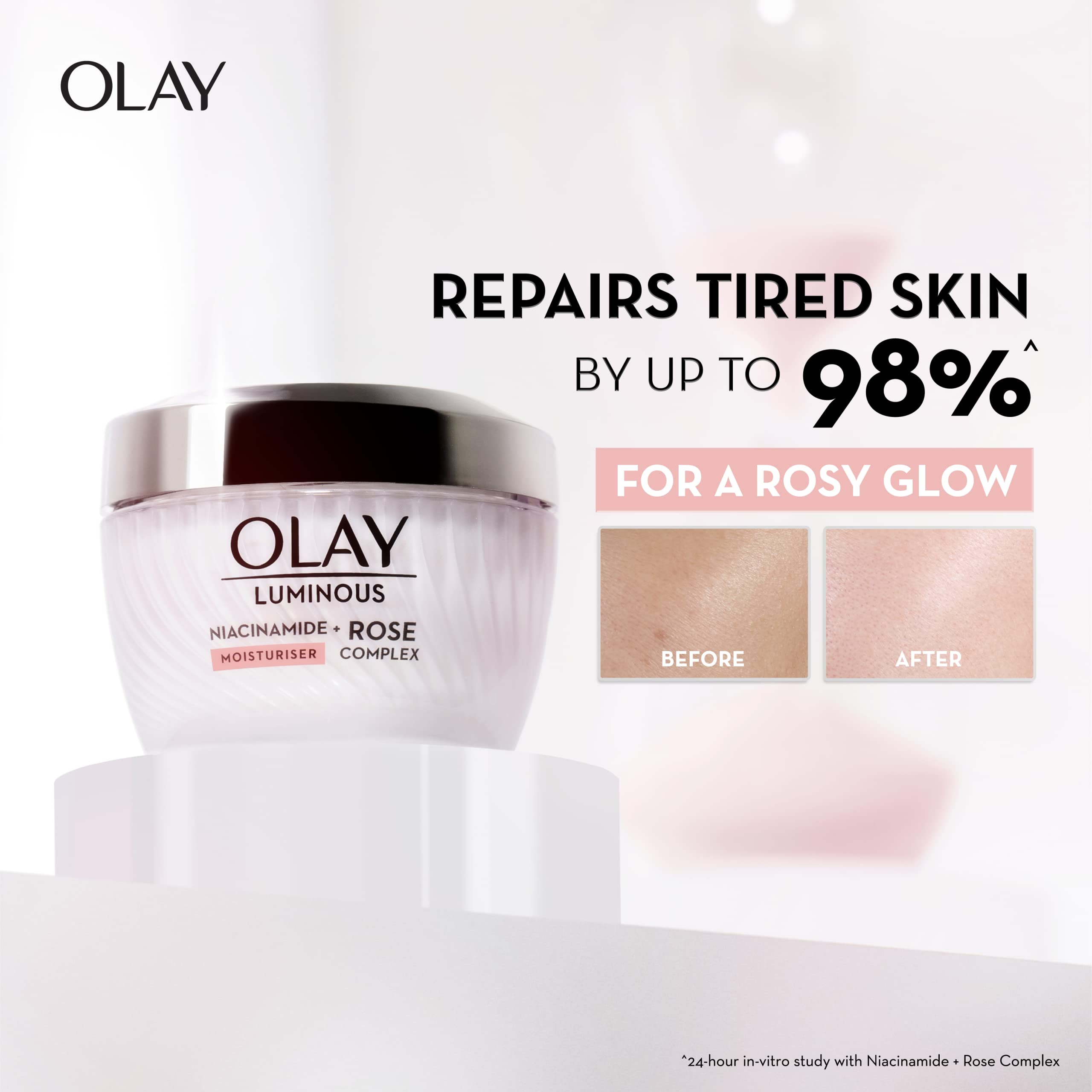 Amazon | Olay Luminous Niacinamide Rose Complex Moisturiser 50g 