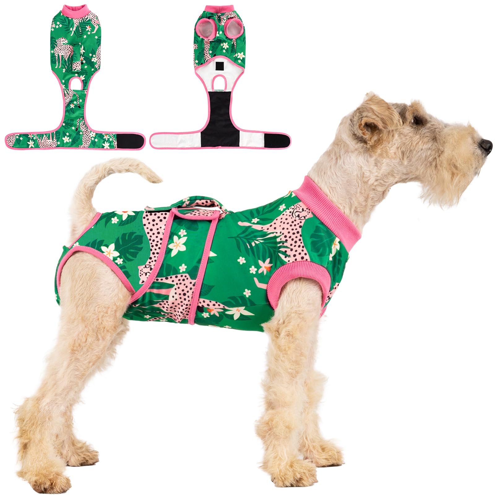 Recovery Suit for Dogs After Surgery,Female Male Dog Onesie for Spay Neuter,Substitute E-Collar &amp; Cone,Anti-Licking Breathable Onesie for Small Medium Large Dogs