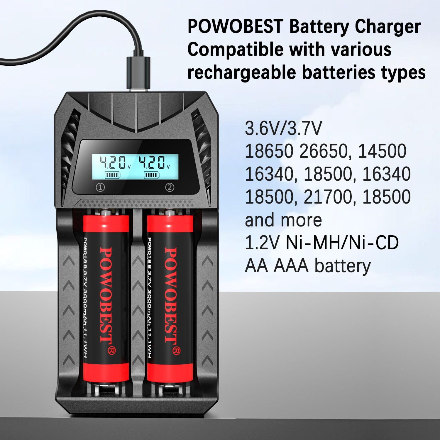 Lithium-ionbatterij 18650 3100 mAh 3,7 V oplaadbaar