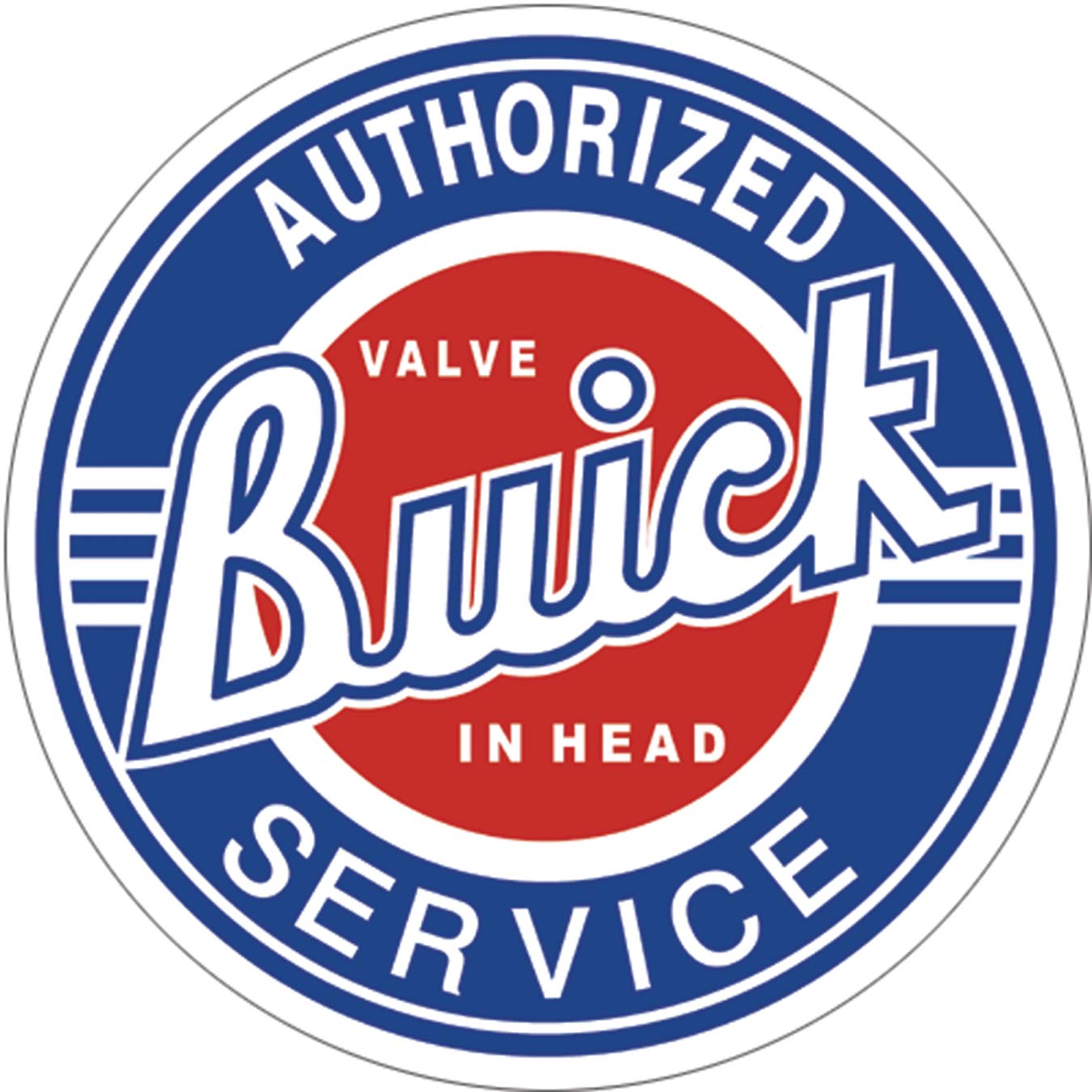 Signs 4 Fun SRAB Buick Service Round Sign, Blue : Amazon.ca