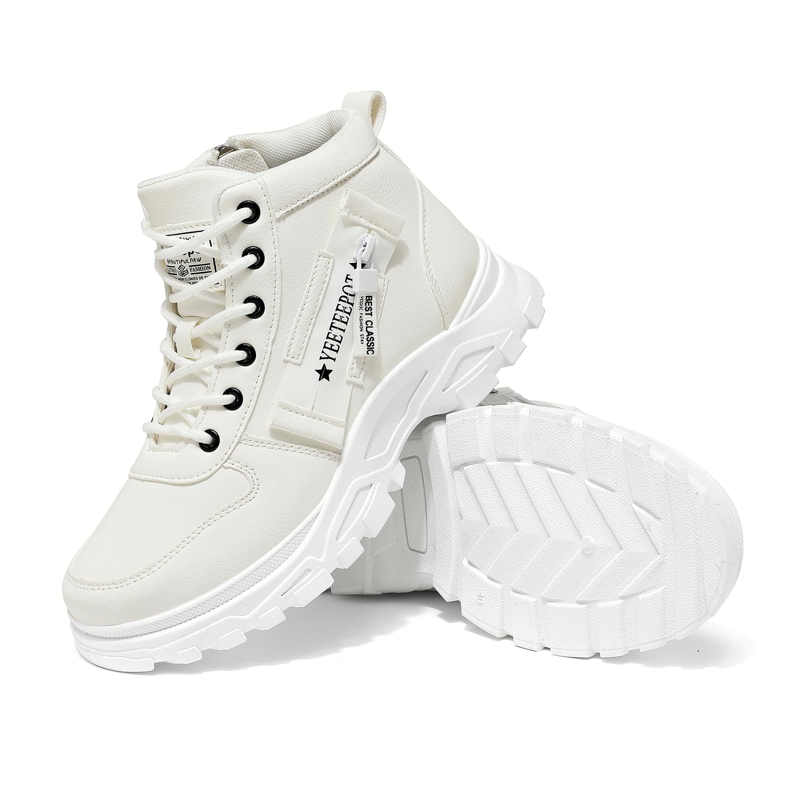 Botas Mujer Cómodos Cordones Botines | Antideslizante Trekking Zapatos Casual Caminar Boots Aire libre Deportivo Zapatillas