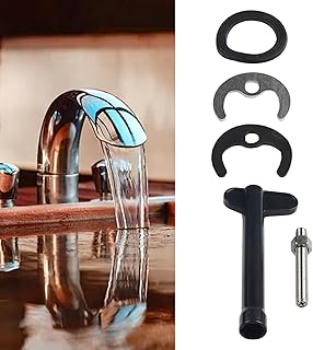 Kit de fijación de grifo para instalación de lavabo de cocina, incluye perno de acero inoxidable, arandelas de goma y ABS, llave hexagonal de plástico y juego de juntas
