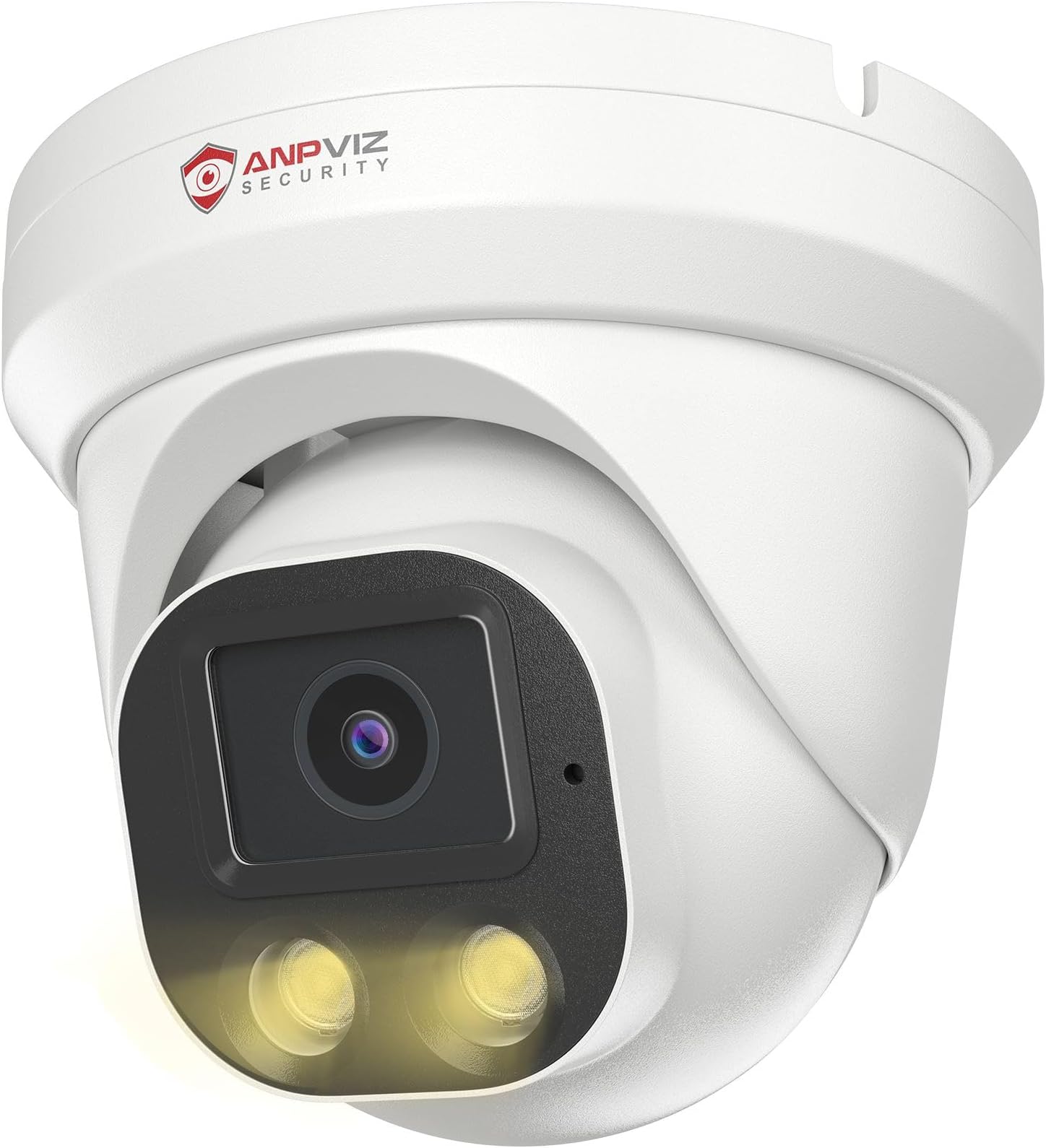 Anpviz 4MP PoE IP Camera, Turret Security IP Camera Outdoor Indoor, AI Human Motion Detection, Smart Dual Light Color Night Vision, Built-in Mic, 2.8mm Lens, IP66 Waterproof, NDAA Complete