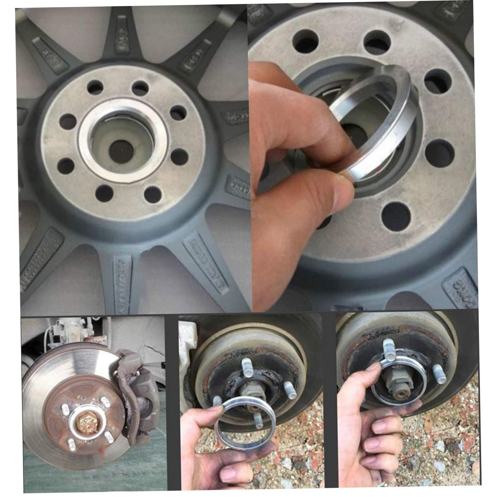 Jeu De 4 Anneaux De Centrage De Jante (Hub Centric Rings) - Dimensions 72.6-71.1mm - Pour Éliminer Vibrations Roues - Plastique Rigide PE