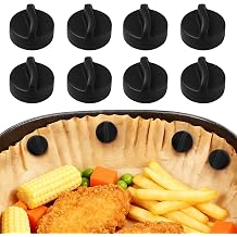 Pack of 8 Silicone Magnets for Airfryer, Airfryer Magnets for Baking Paper, Magnetic Silicone Buckles for Hot Air Fryers Ninja, Philips, Cosor, Hot Air Fryer Accessories