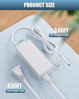 Vista 3 de Cable de alimentación de repuesto de 18 V para máquina de corte Cricut Maker y Cricut Explore Air 2, mini Cake Explore One Create Cricut Maker