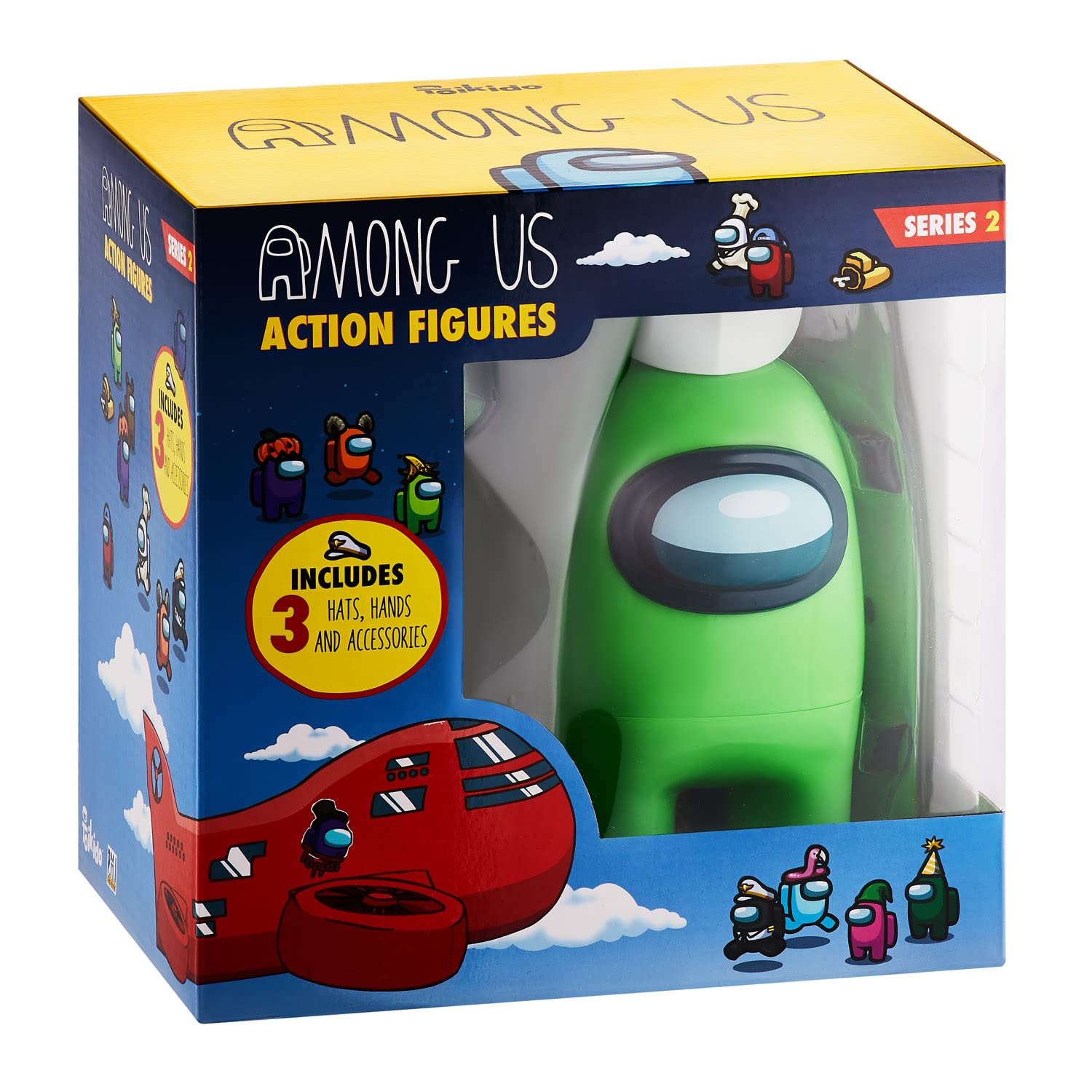 Among Us Collectible Action Figures With Accessories - Series 2 (Green) 17cm