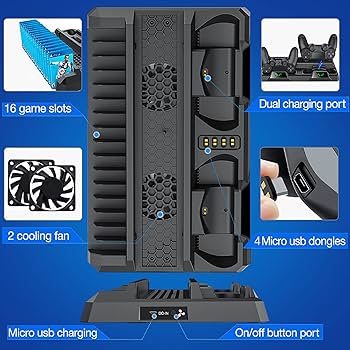 新品同様】プレイステーション4・モンハンW・冷却ファンスタンド
