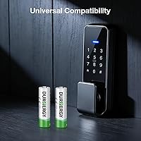 Vista 5 de DURNERGY Paquete de 48 pilas AA, 10 años de vida útil, pilas AA dobles de 2800 mAh para reloj, pilas AA, alcalinas LR6