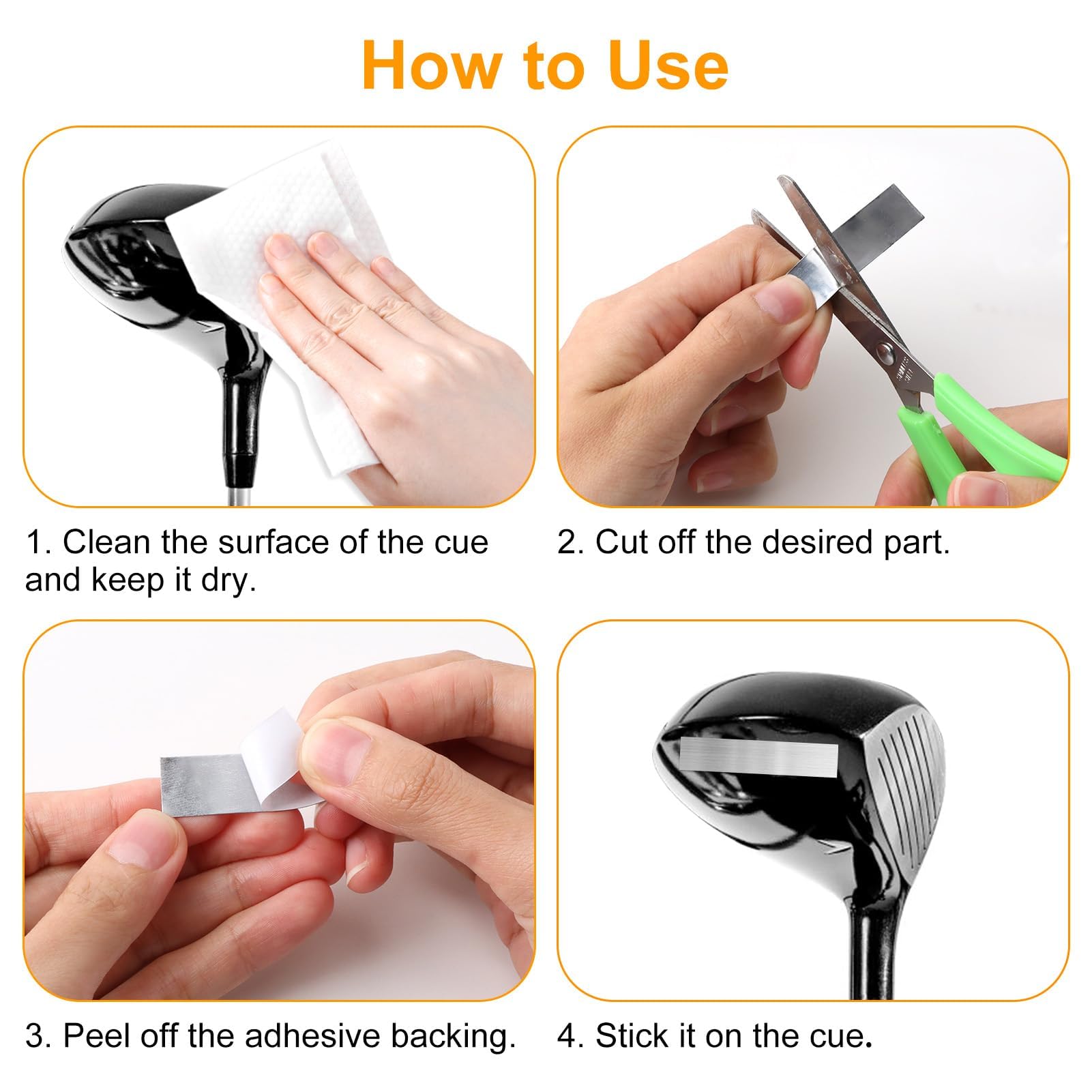 Lead Tape Golf, Professional Swing Weight Adjustment Kit, High Density Self Adhesive Grip Tape for Golf Clubs, Tennis Rackets and Sports Equipment, Complete Golf Lead Tape Set with Easy Application 2