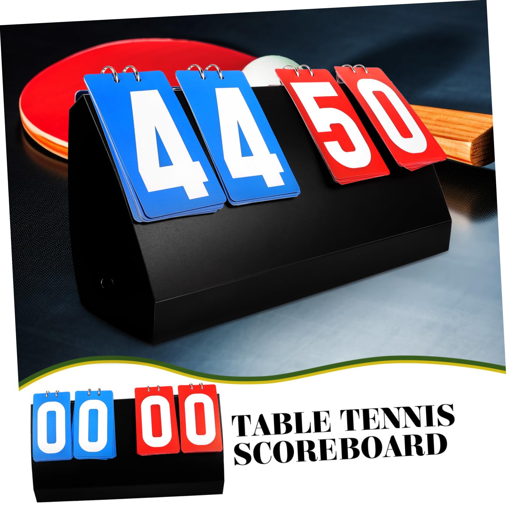 Toddmomy Scoreboard for Basketball Portable Basketball Scoreboard Sports Scorekeeper Wide Numbers PVC Material