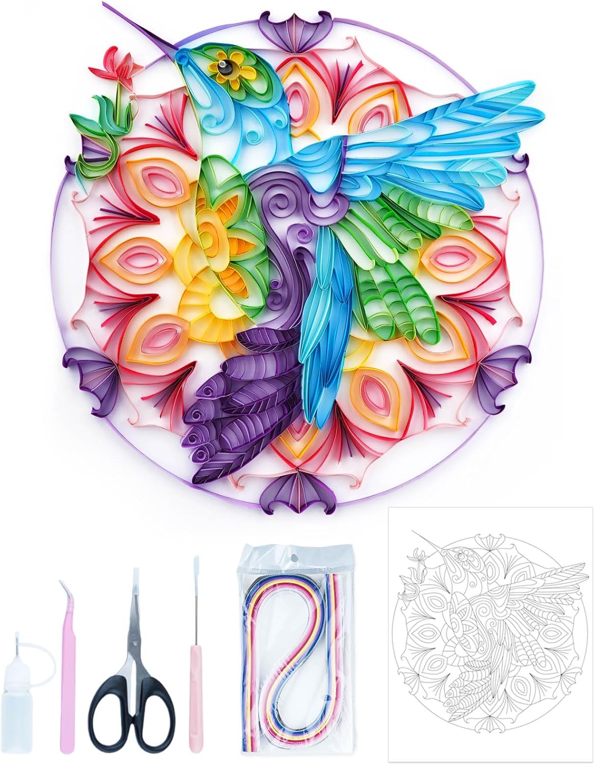 Uniquilling Quilling Kits Paper Quilling Kit for Adults