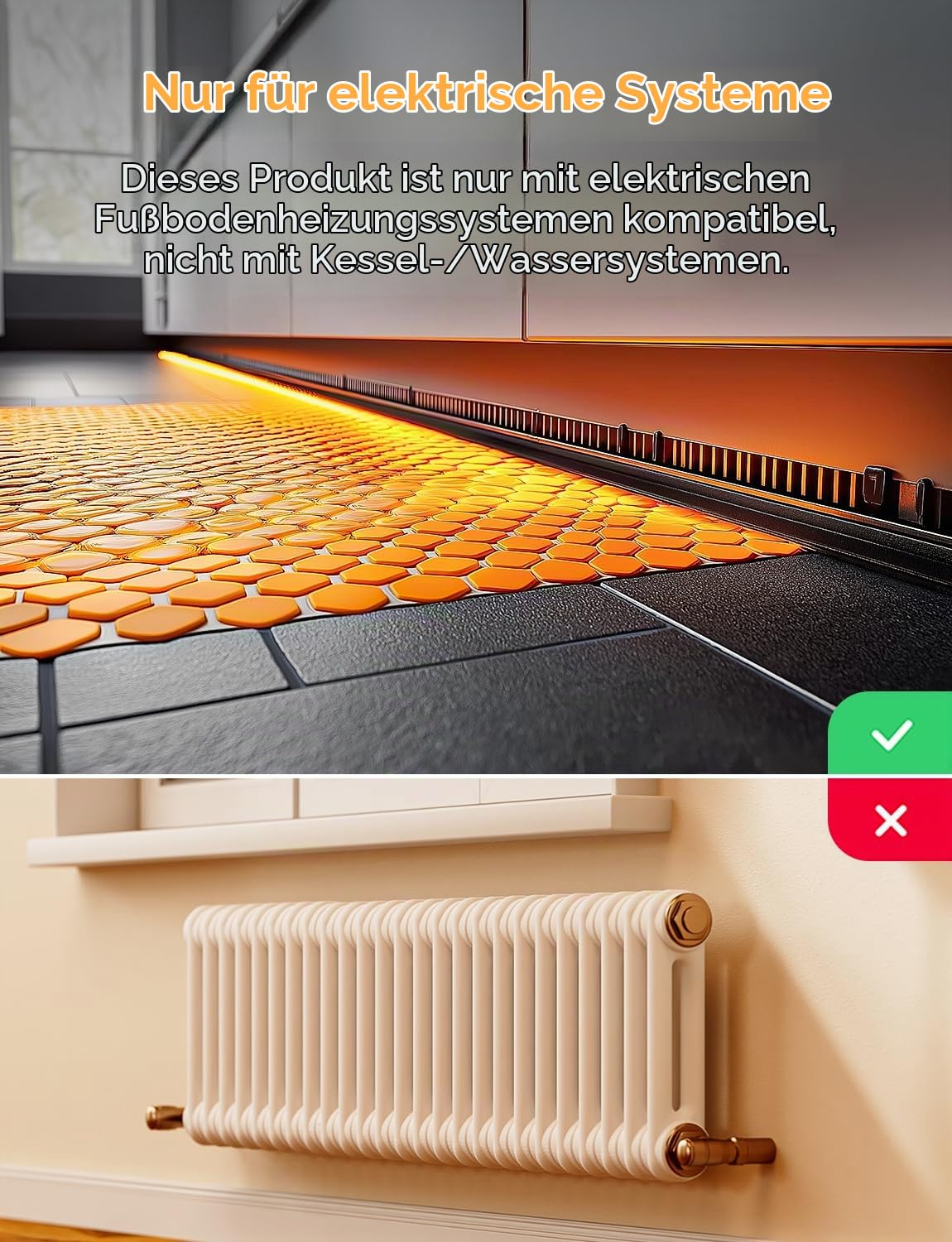 Refoss Smart Thermostat Elektrische Fußbodenheizung, WLAN Raumthermostat mit HomeKit, Alexa und Google, Digitaler Thermostat Heizung für Badezimmer und Wohnzimmer, Präzise Temperaturregelung