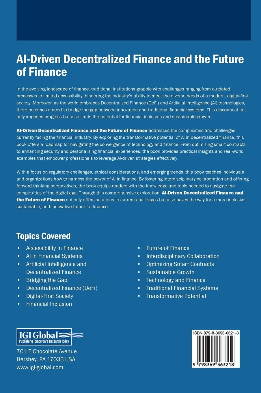 AI-Driven Decentralized Finance and the Future of Finance