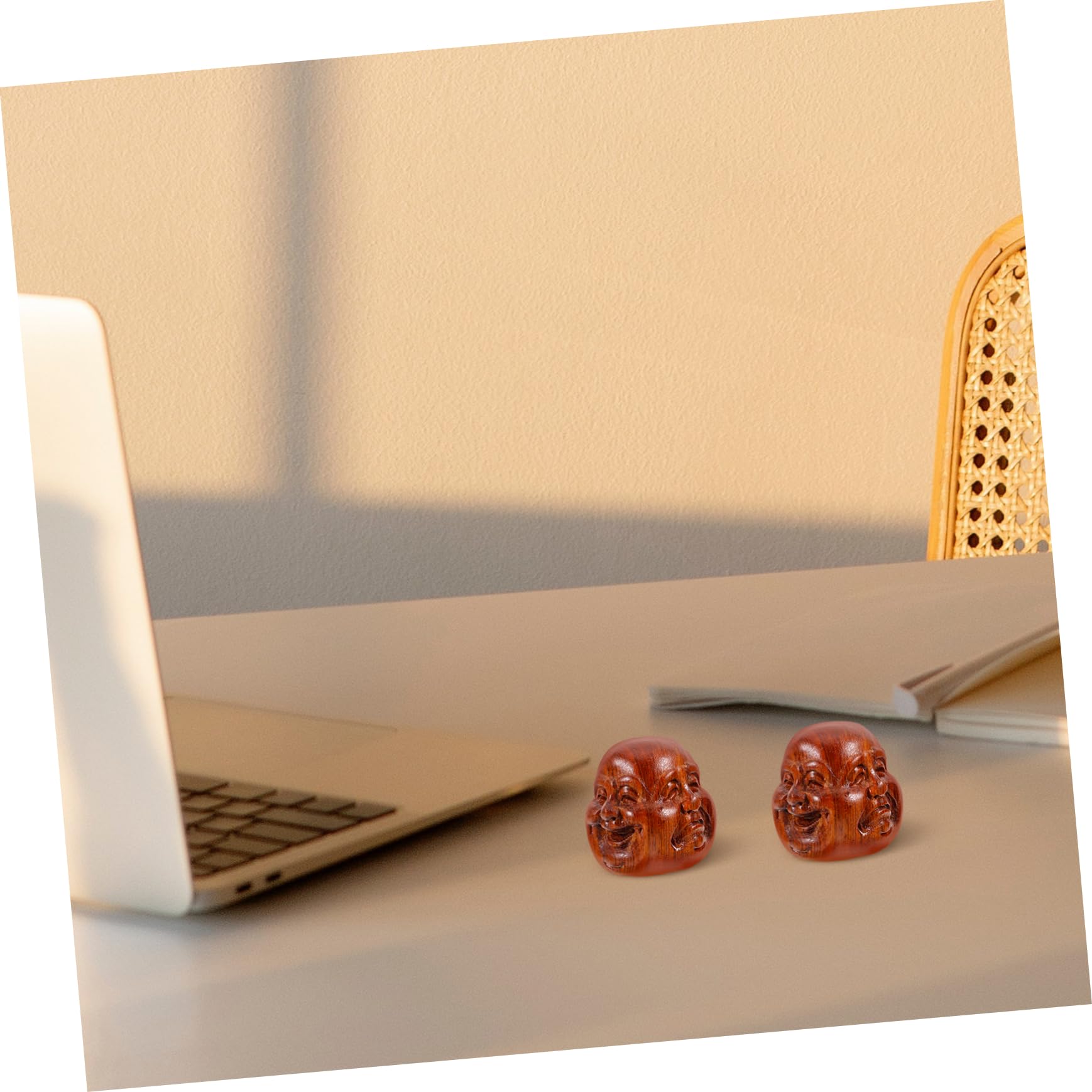 BESTYASH 4 Sätze Den Ball Drehen Massagebälle Für Handübungen Bequeme Handbälle Handmassage Fingertrainingsball Ball Für Die Hände Ausüben Tragbare Massagebälle Holz 2 Stück * 4