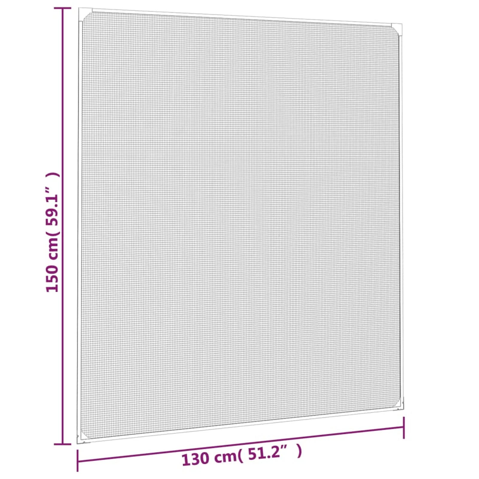 ZEYUAN Magnet-Insektenschutz für Fenster, Fliegengitter Fenster, Fliegenschutz Fenster, Pollenschutzgitter Fenster, Insektengitter Fenster, Insektennetz, Fensternetz, Weiß 130x150 cm