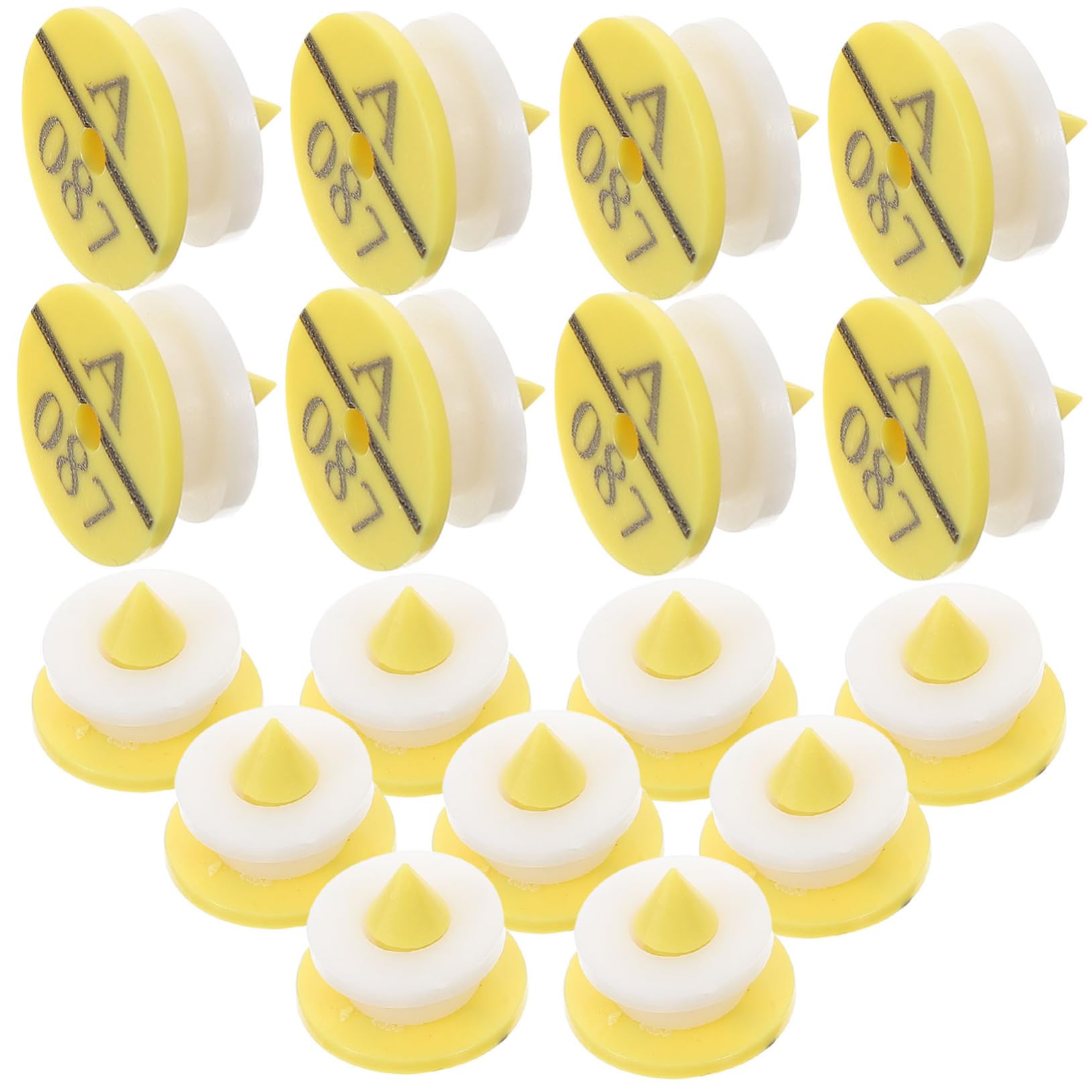 BESPORTBLE 250 Pièces étiquettes d'oreille de lapin Fournitures pour animaux Accessoires d'identification pour animaux étiquettes d'animaux d'oreille d'animaux Plastique