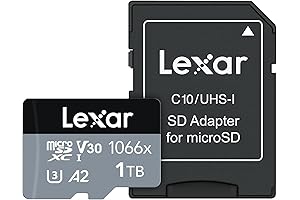 1TB MicroSD Card for Professionals: Lexar 1000x Professional UHS-I U3 V30 A2