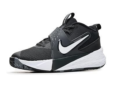 Nike Kids Team Hustle D 12 (big Kid) Kids Shoes Black/White/Anthracite : 4 Big Kid M, Textile