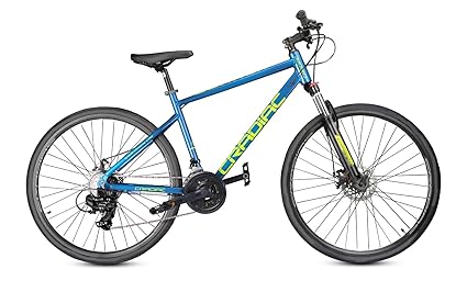 CRADIAC - Gunner 700C | 6061 Alloy Hybrid Frame | 700 * 35C | 21 Speed Shimano Powered | Unisex