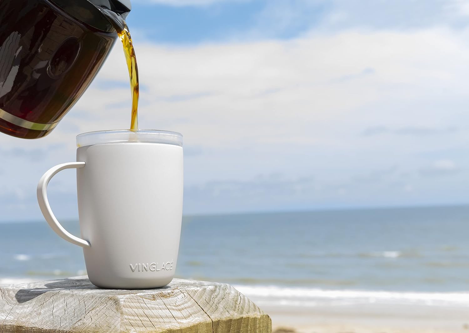 Buy Vinglacé Stainless Steel Coffee Mug Insulated Hot and Cold