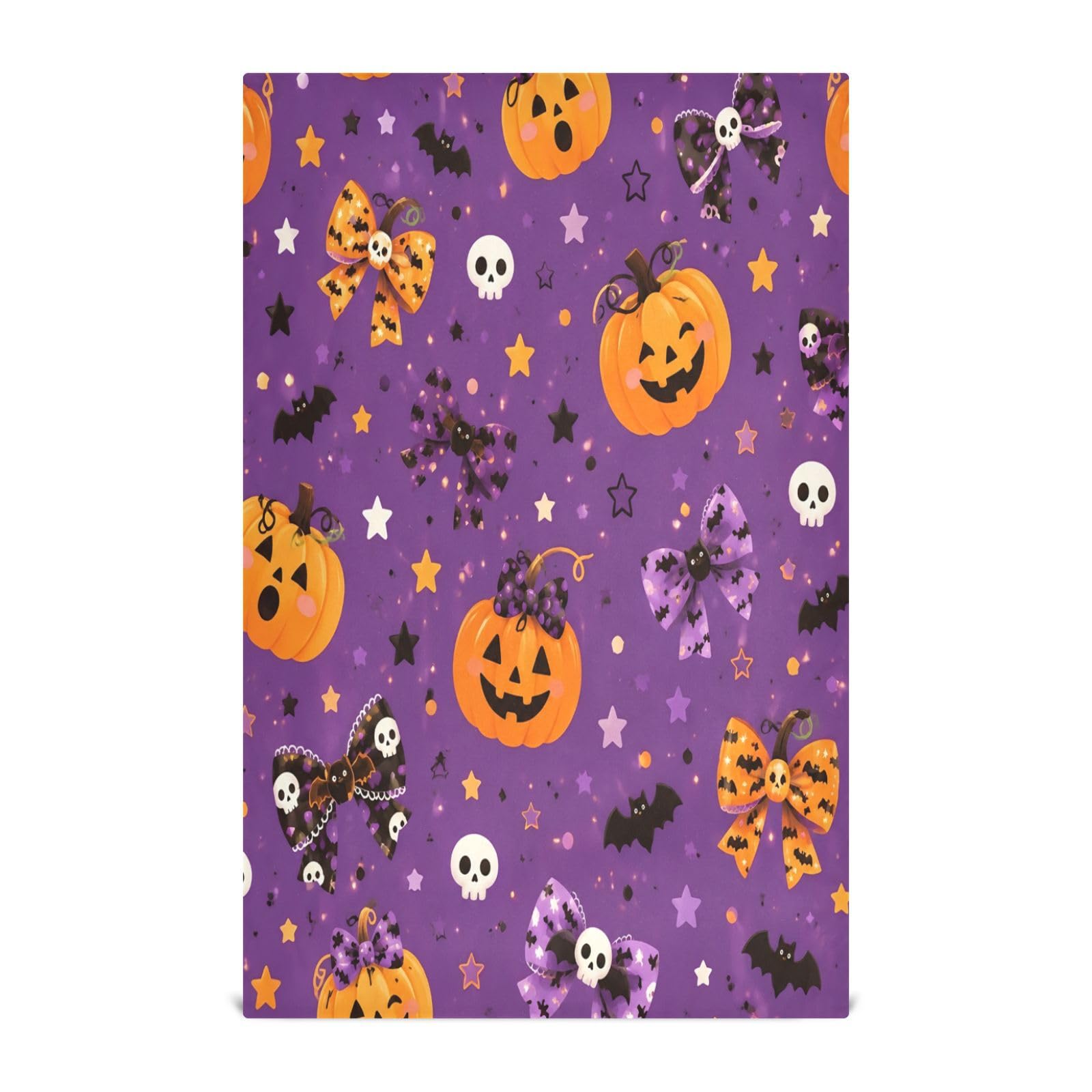 Cgiub Hallowwen Pumpkins Tea Towels for Kitchen 4pcs Soft Kitchen Towels Absorbent & Quick Drying Dish Cloth for Household & Cleaning, 71.1x45.7cm