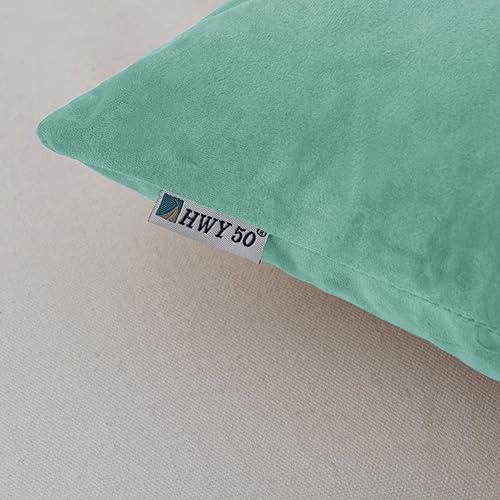 Miniatura 6 de HWY 50 fundas de almohada decorativas de terciopelo sólido para sofá, sala de estar.