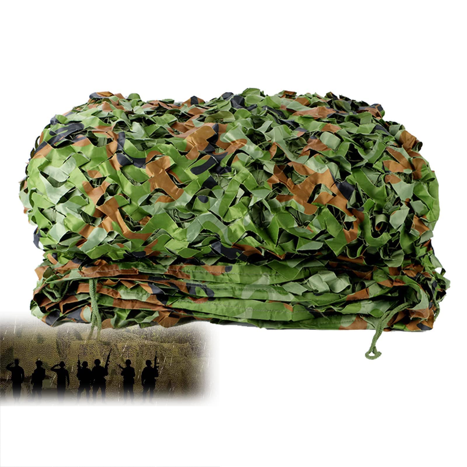 Camouflage netting, Hunting Outdoor Camouflage Net German Armed Forces Sun Protection(5x8m/16.4x26.2ft)