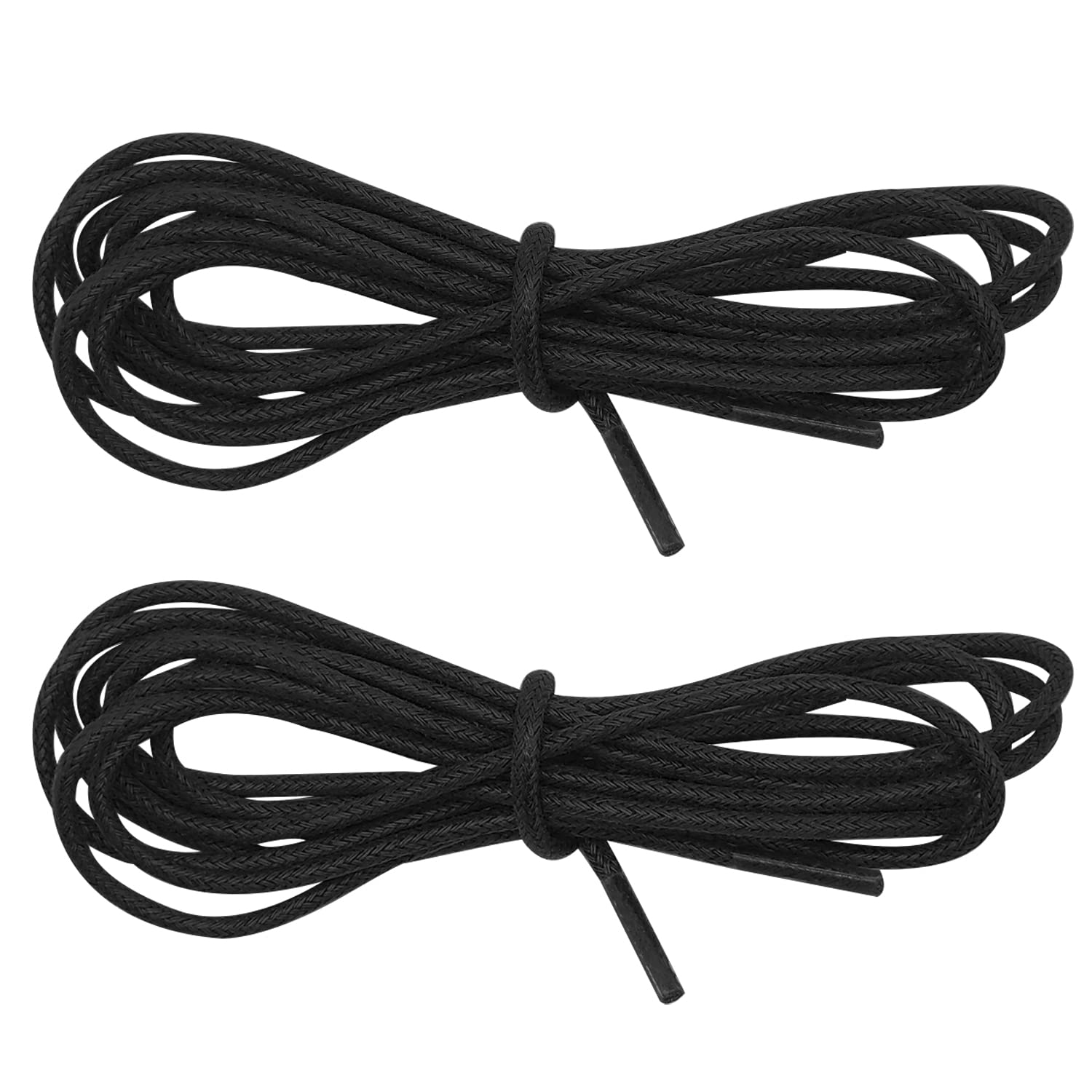 Waxed Round Formal Dress Shoelaces, Diameter 2.5mm Thin Oxford Shoe Laces for Brogues Derby or Blucher Shoes, Replacement Shoestrings for Oxford Ankle Boots or Desert Boots