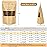 Blisstime Stand Up Pouches, 50 Pack Kraft Paper Bags with Matte Window and Tear Notch Resealable Bags for Small Business Home Use (4 x 6.5 Inches)