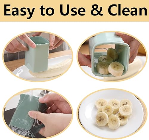 Miniatura 4 de Cortador de tazas de huevos y frutas, cortador de taza de fresa de acero inoxidable, cortador multifuncional de tazas de frutas para plátano, uva,