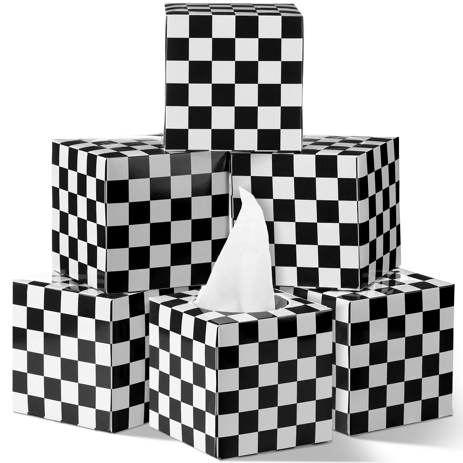 Marsui 4 7 Inch Large Tissue Cube Boxes 2 Ply 7 18 8 7 Inch Facial Papers Large