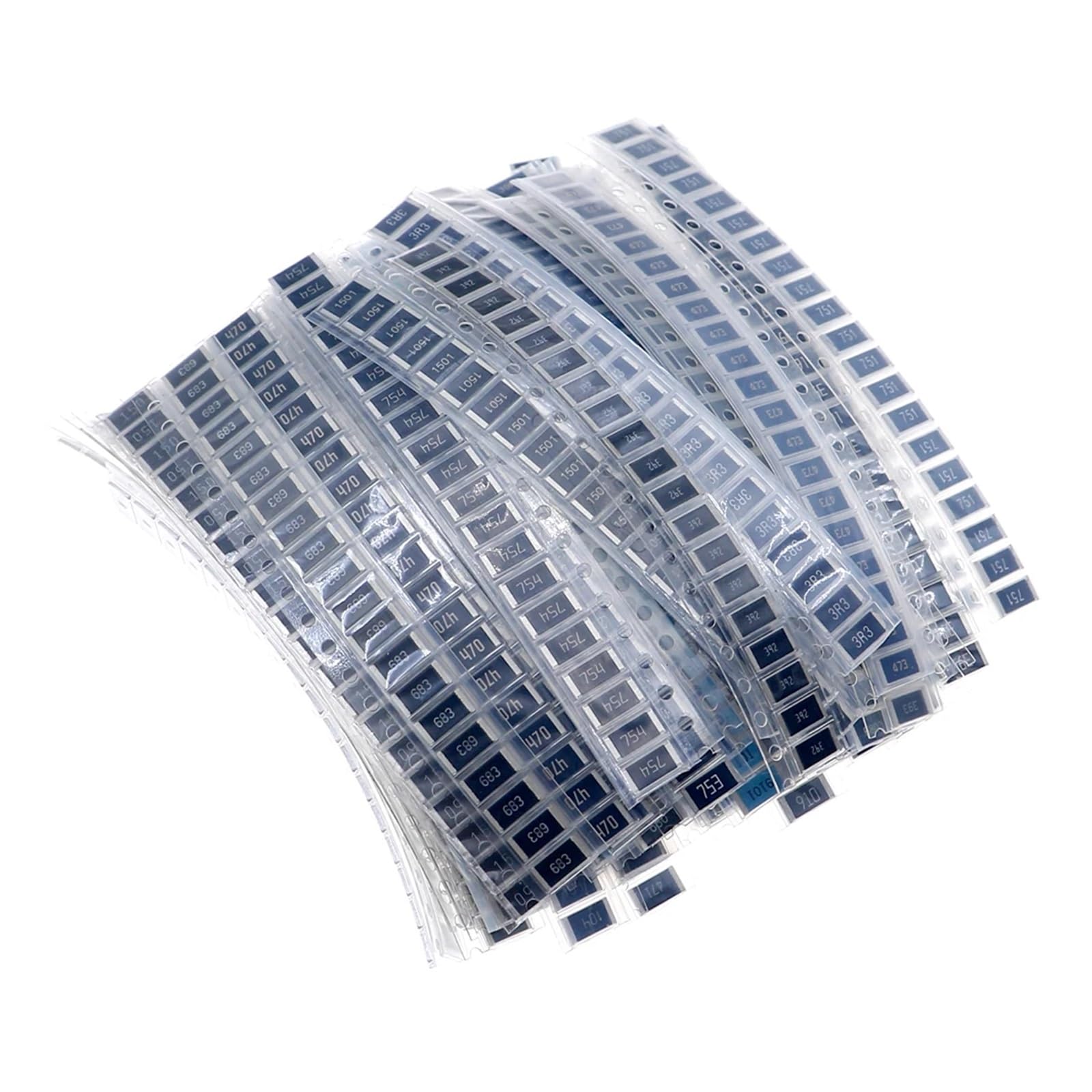 Kit Surtido de resistencias SMD en Chip 2512 de 1 W (73 Tipos x 20 Unidades)