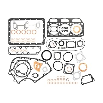 3GM30F 3GM30 Engine Gasket Kit Full Gasket Set with Cylinder Head Gasket Compatible with Yanmar Marine Boat 3GM30F 3GM30 Diesel Engine Repair Aftermarket Parts