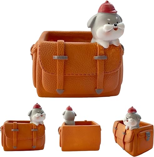 Miniatura 1 de Lindo soporte para lápices de bolígrafo pequeño, de resina kawaii, gato, perro, dinosaurio, conejo, animal, clip de papel, cepillo de dientes, mini