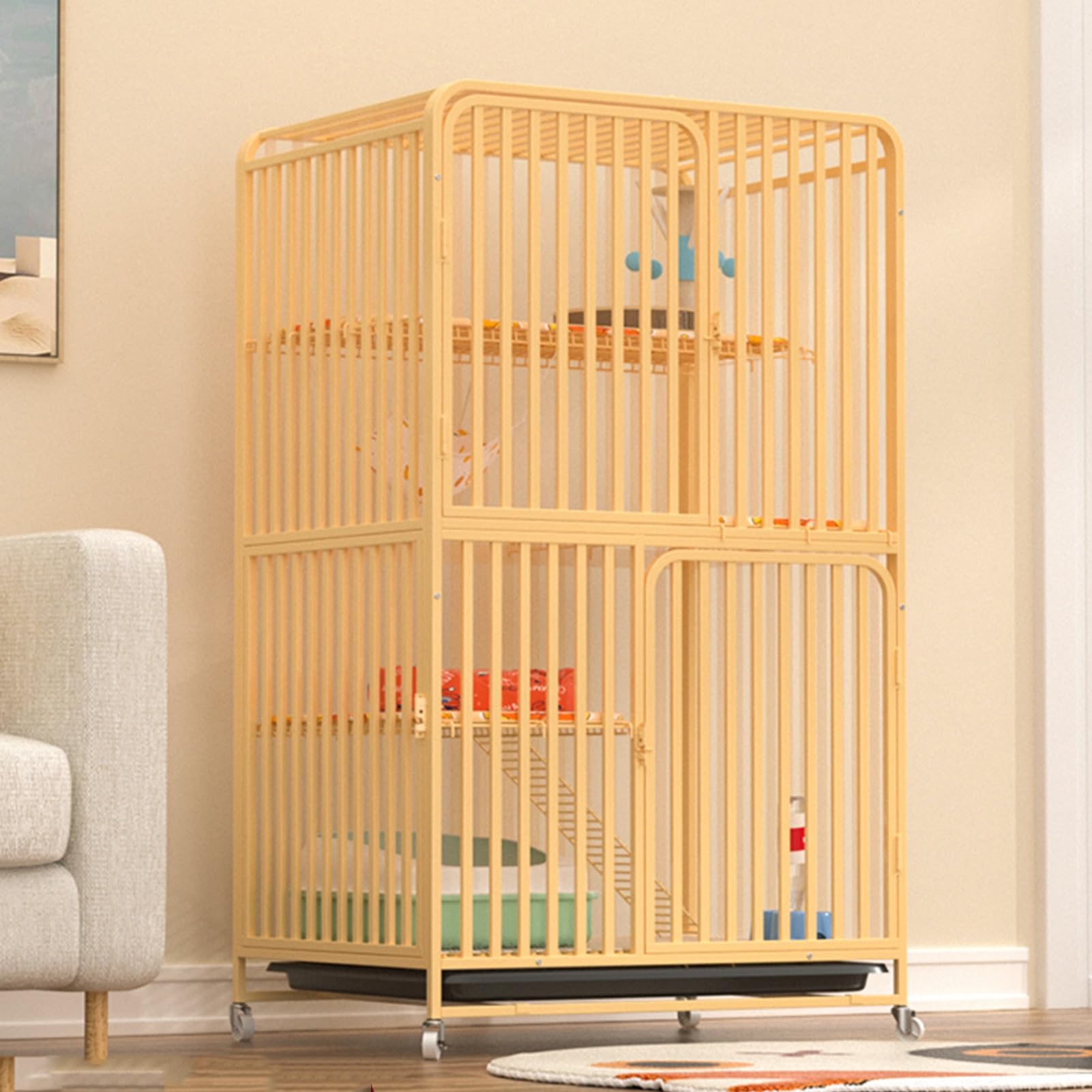 Parc pour chat panoramique : la maison mobile idéale pour le salon
