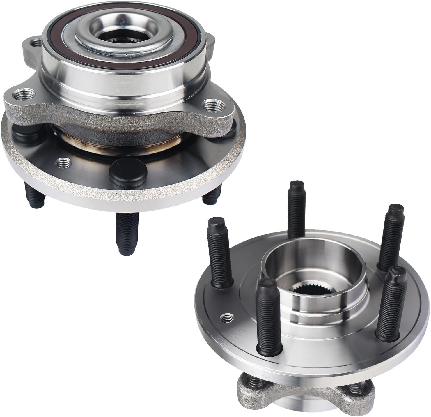 KUSATEC 513275 2PCS Front/Rear Wheel Bearing and Hub Assembly Fit for Ford Edge Flex Taurus 2010-2019, Lincoln MKS MKT MKX 2009-2019, 5 Lug Bolts w/ABS