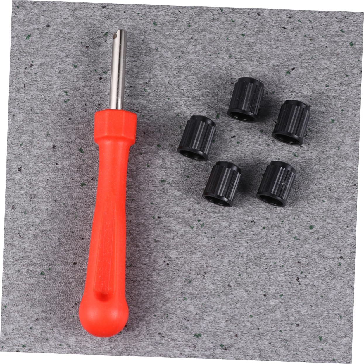 61Pcs Tire Valve Core Wrench Set Durable Repair Tool for Easy Removal and Installation of Valve Cores for Motorbikes Bicycles Trucks and