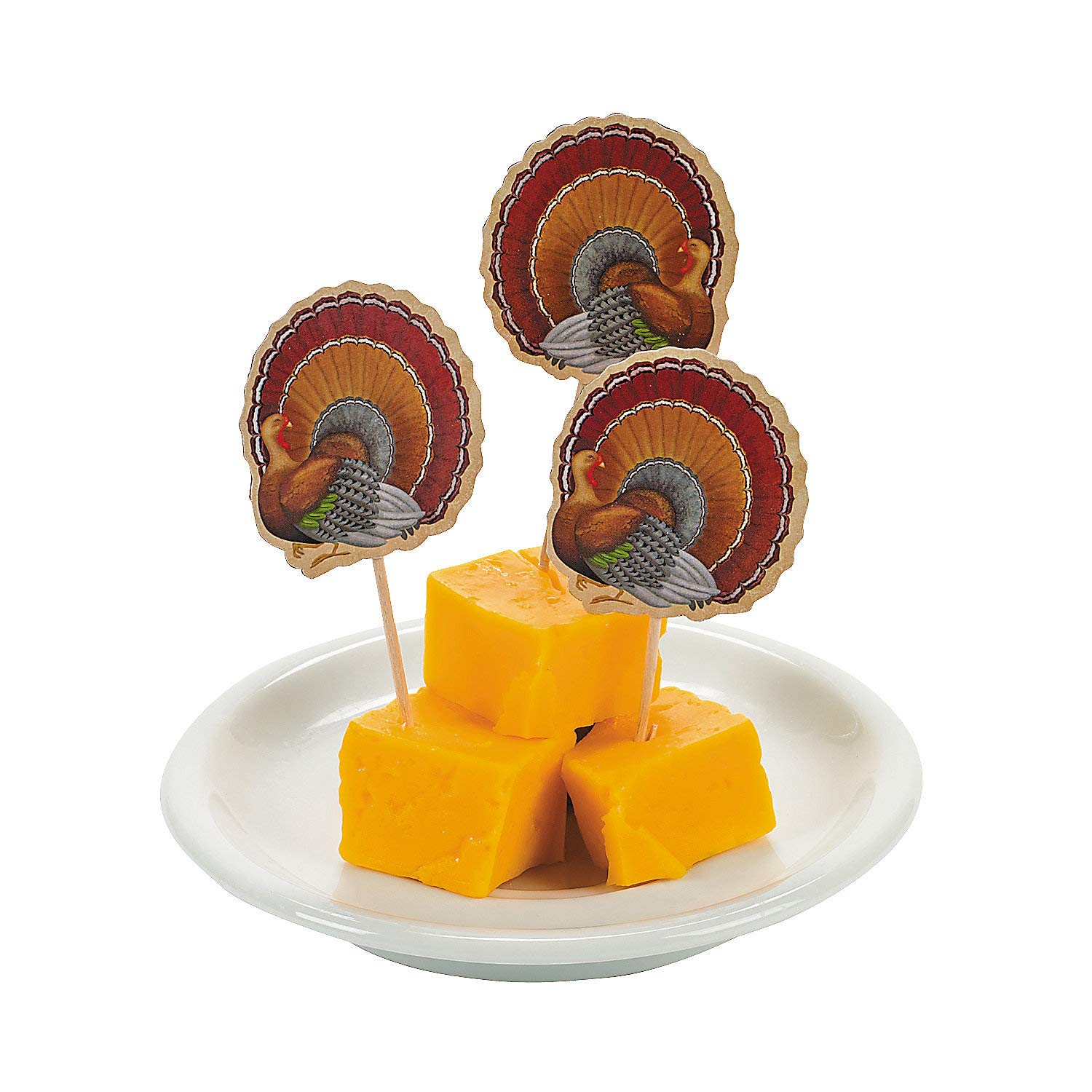 Thanksgiving Turkey Food Picks (72 pack) Dinner Party Supplies