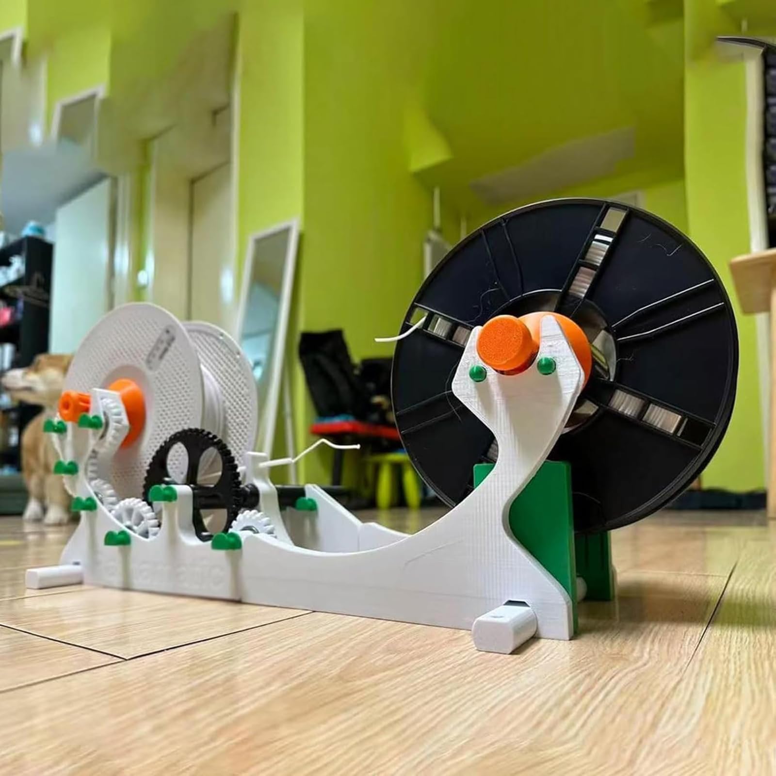 Bobinadora eléctrica de filamentos, posicionamiento preciso, bobinado uniforme, ahorro de mano de obra, para entusiastas de la impresión 3D