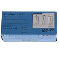 Vista 10 de HSB 100520 - Bolsas de esterilización autosellantes, papel/película, azul, 2.25" x 5", triple sellado y procesado térmicamente, herméticas