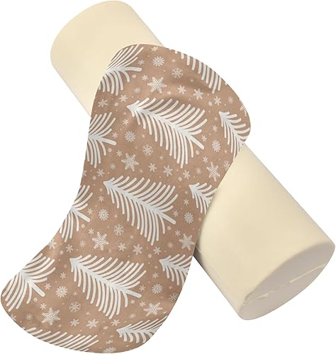 Miniatura 4 de Christmas Fir Tree Bolster Pillow for Legs Massage Table Neck Roll Pillow with Cover Round Pillows for Chairs for Back Support Sleeping Pillow