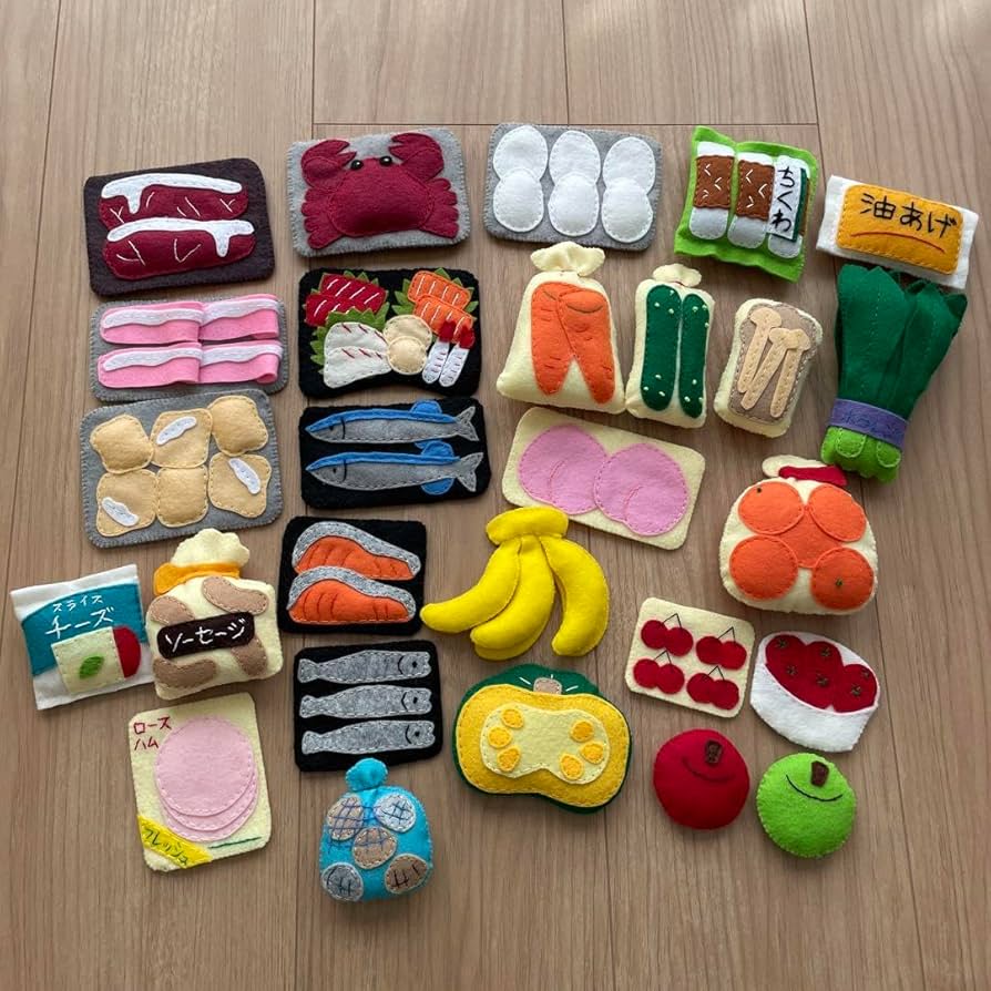 フェルトおままごと/オーダー色々 オーダー休止中】フェルトままごと(ピザセット) おもちゃ・人形