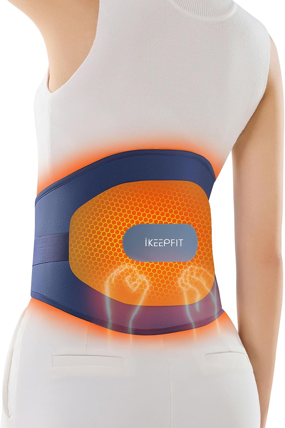 IKEEPFIT MAXwarm 3.0 Portable Heating Pad with Massager