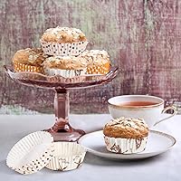 Vista 5 de YOUEON 600 Pcs 3.5 In Jumbo Cupcake Liners Greaseproof, 6 Oz Large Paper Baking Cups Non-Stick, Jumbo Muffin Liners for Muffins, Cupcakes, Brownie