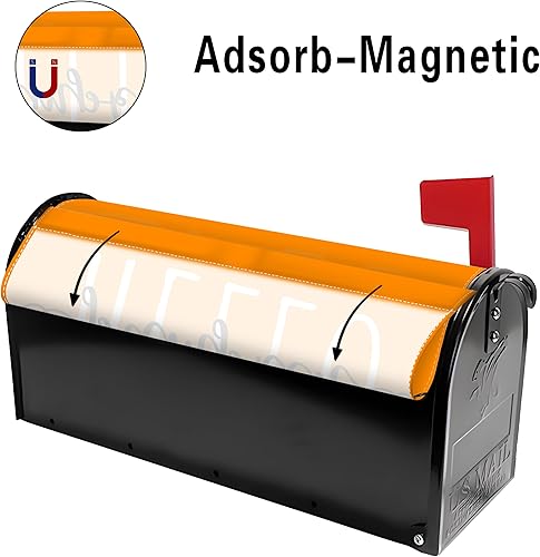 Miniatura 9 de Funda para buzón de calabaza de otoño de 21 x 18 pulgadas, fundas magnéticas impermeables para buzón de texto "Happy Fall Y'all", para decoración de