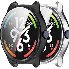 2-Pack Cover Compatible with HayLou Solar Lite Smart Watch Case Soft TPU Screen Protector Bumper Case Protective Cover