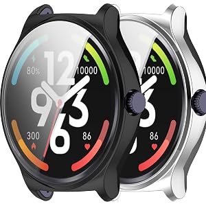 2-Pack Cover Compatible with HayLou Solar Lite Smart Watch Case Soft TPU Screen Protector Bumper Case Protective Cover