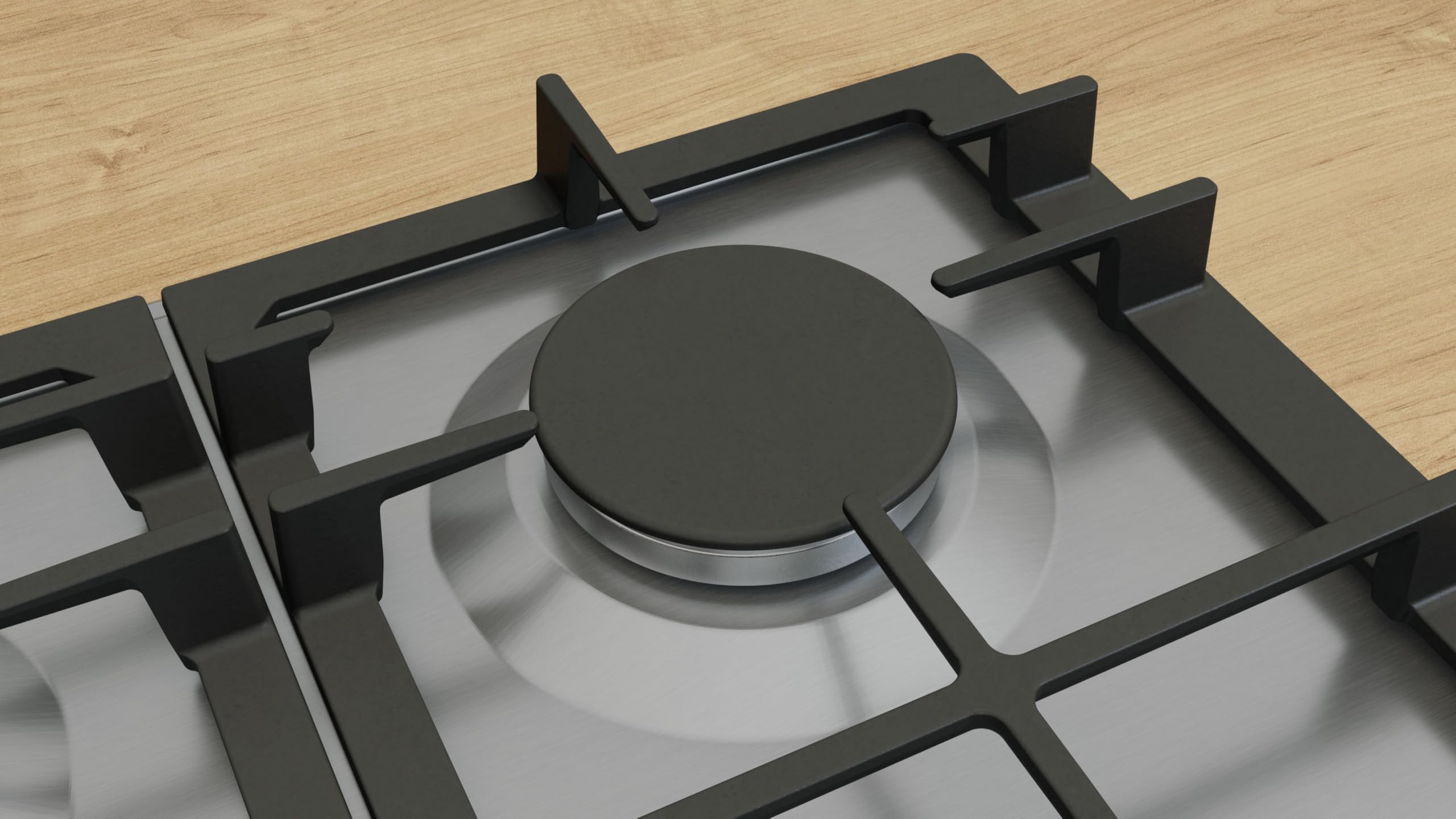 Bosch, Placa de Gas, Serie 4, 4 Zonas, Seguridad GasStop, blanco, PGH6B5K90 | Cocina tradicional con la tranquilidad del sistema GasStop que corta el gas si no hay llama.